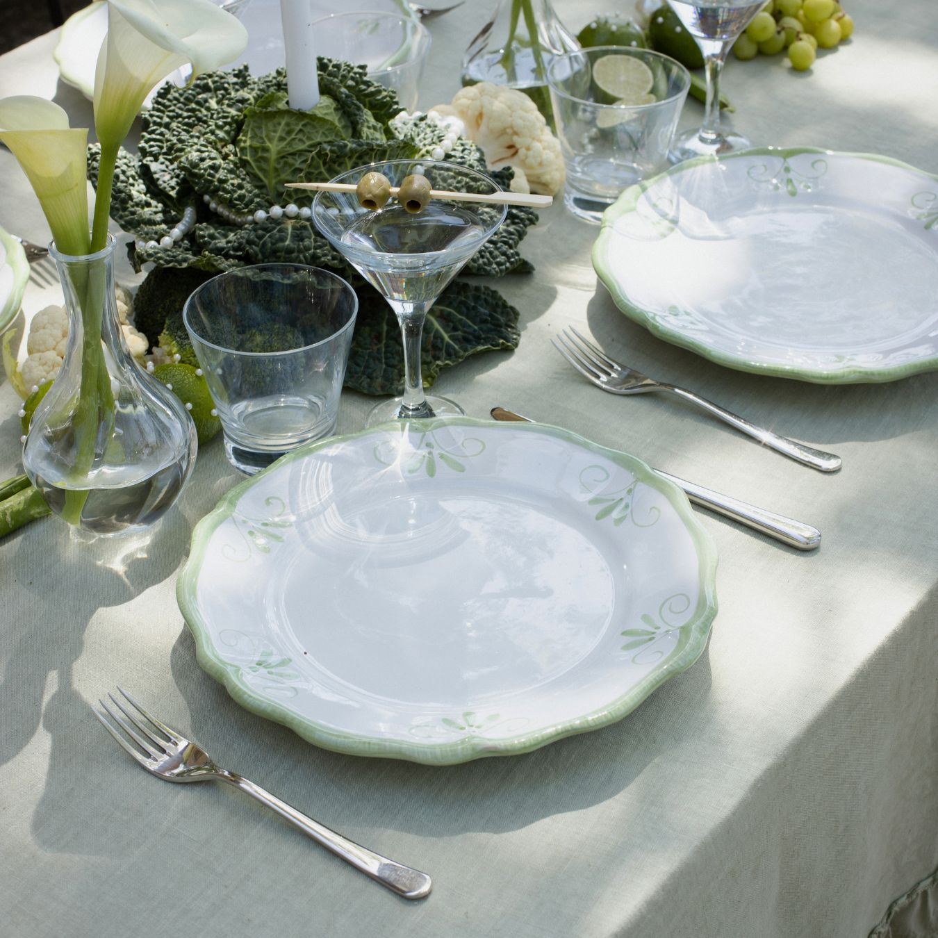 Set Piatti Primula Verdi - 4x Piani – Chez Didi